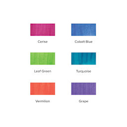 Blick Essentials Tempera Cakes - Set of 6 with Tray, Large, Secondary Colors, swatches
