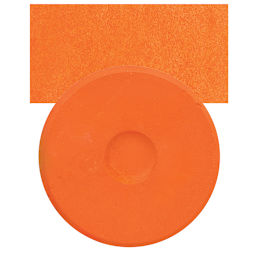 Blick Tempera Cake - Orange cake and swatch