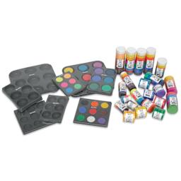 Blick Essentials Tempera Cakes and Sets, trays and refills