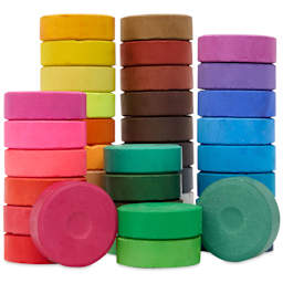 Blick Essentials Tempera Cakes and Sets, cakes stacked on each other