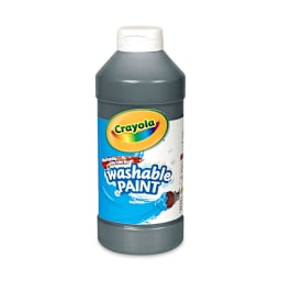 Crayola Washable Paint - Black, 16 oz bottle
