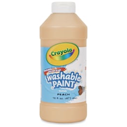 Crayola Washable Paint - Peach, 16 oz bottle