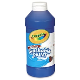Crayola Washable Paint - Blue, 16 oz bottle
