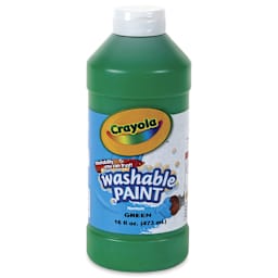 Crayola Washable Paint - Green, 16 oz bottle