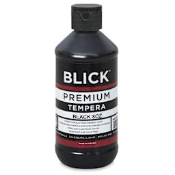 Blick Premium Grade Tempera - Black, 8 oz bottle