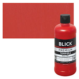 Blick Premium Grade Tempera - Red, Pint and swatch