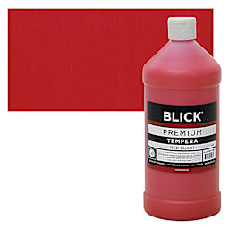 Blick Premium Grade Tempera - Red, Quart and swatch