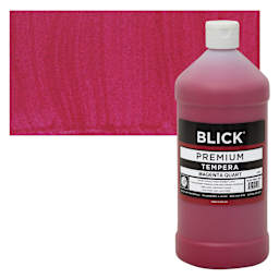 Blick Premium Grade Tempera - Magenta, Quart and swatch