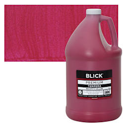 Blick Premium Grade Tempera - Magenta, Gallon and swatch