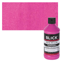 Blick Premium Grade Tempera - Primary Magenta, Half Pint and swatch