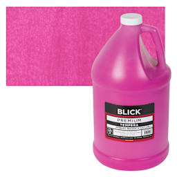 Blick Premium Grade Tempera - Primary Magenta, Gallon and swatch