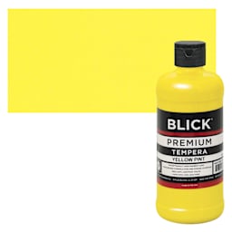 Blick Premium Grade Tempera - Yellow, Pint and swatch