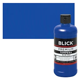 Blick Premium Grade Tempera - Blue, Pint and swatch
