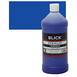 Blick Premium Grade Tempera - Blue, Quart and swatch