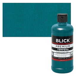 Blick Premium Grade Tempera - Turquoise, Pint and swatch