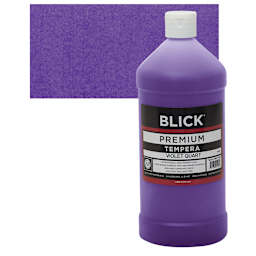 Blick Premium Grade Tempera - Violet, Quart and swatch