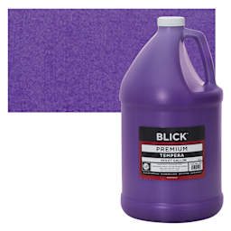 Blick Premium Grade Tempera - Violet, Gallon and swatch