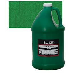 Blick Premium Grade Tempera - Green, Gallon and swatch