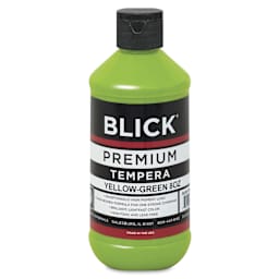 Blick Premium Grade Tempera - Yellow-Green, 8 oz bottle