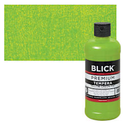 Blick Premium Grade Tempera - Yellow-Green, Pint and swatch