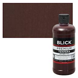 Blick Premium Grade Tempera - Brown, Pint and swatch