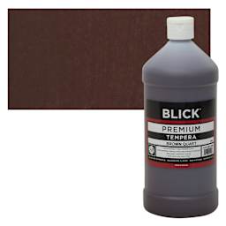 Blick Premium Grade Tempera - Brown, Quart and swatch