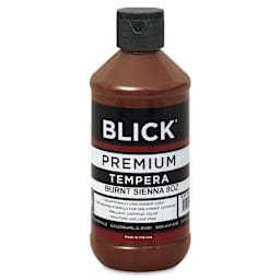 Blick Premium Grade Tempera - Burnt Sienna, 8 oz bottle