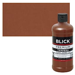 Blick Premium Grade Tempera - Burnt Sienna, Pint and swatch