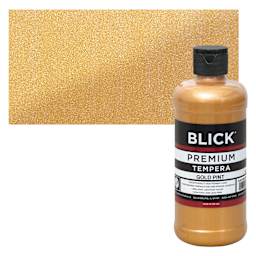 Blick Premium Grade Tempera - Gold, Pint and swatch