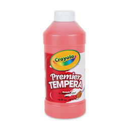 Crayola Premier Tempera - Fluorescent Red, 16 oz bottle