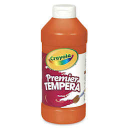Crayola Premier Tempera - Orange, 16 oz bottle