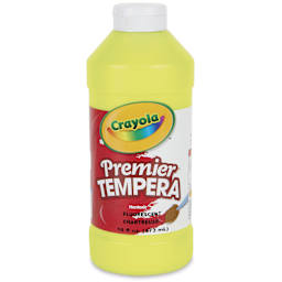 Crayola Premier Tempera - Fluorescent Chartreuse, 16 oz bottle