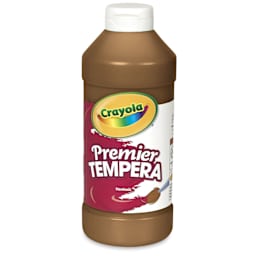Crayola Premier Tempera - Brown, 16 oz bottle