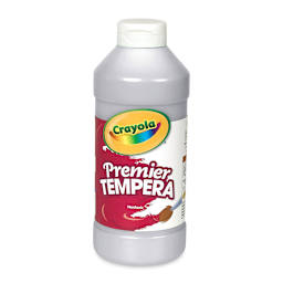 Crayola Premier Tempera - Silver, 16 oz bottle