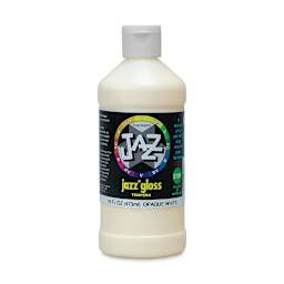 Jazz Gloss Tempera - Gloss, White, 16 oz bottle