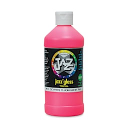 Jazz Gloss Tempera - Gloss, Fluorescent Pink, 16 oz bottle