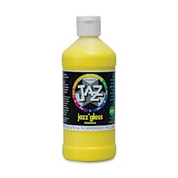 Jazz Gloss Tempera - Gloss, Fluorescent Yellow, 16 oz bottle