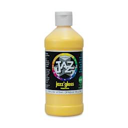 Jazz Gloss Tempera - Gloss, Yellow, 16 oz bottle