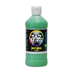 Jazz Gloss Tempera - Gloss, Green, 16 oz bottle