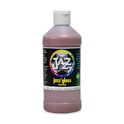 Jazz Gloss Tempera - Gloss, Brown, 16 oz bottle