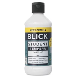 Blick Student Tempera Paint -  White, 8 oz bottle
