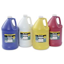 Blick Student Tempera Paints - Set of 4, Pump Kit, Basic Colors, Gallon, paints