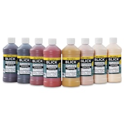 Blick Student Tempera Paints - Set of 8, Multicultural, Pint, out of packaging