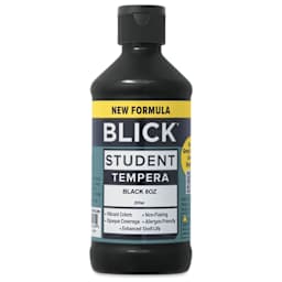 Blick Student Tempera Paint - Black, 8 oz bottle