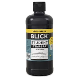 Blick Student Tempera Paint - Black, 16 oz bottle