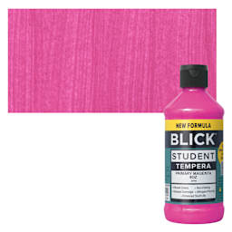 Blick Student Tempera Paint - Primary Magenta, 8 oz bottle and swatch
