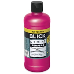 Blick Student Tempera Paint - Fluorescent Pink, 16 oz Bottle