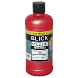 Blick Student Tempera Paint - Fluorescent Red, 16 oz Bottle