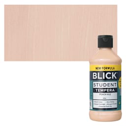 Blick Student Tempera Paint - Peach, 8 oz bottle and swatch