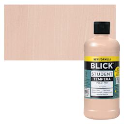 Blick Student Tempera Paint - Peach, 16 oz bottle and swatch